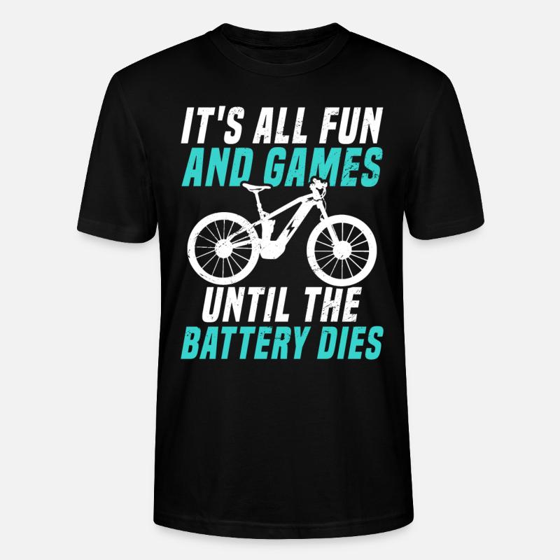 Vélo électrique électrique - T-shirt bio CRAFTER Stanley Stella Unisexe - noir