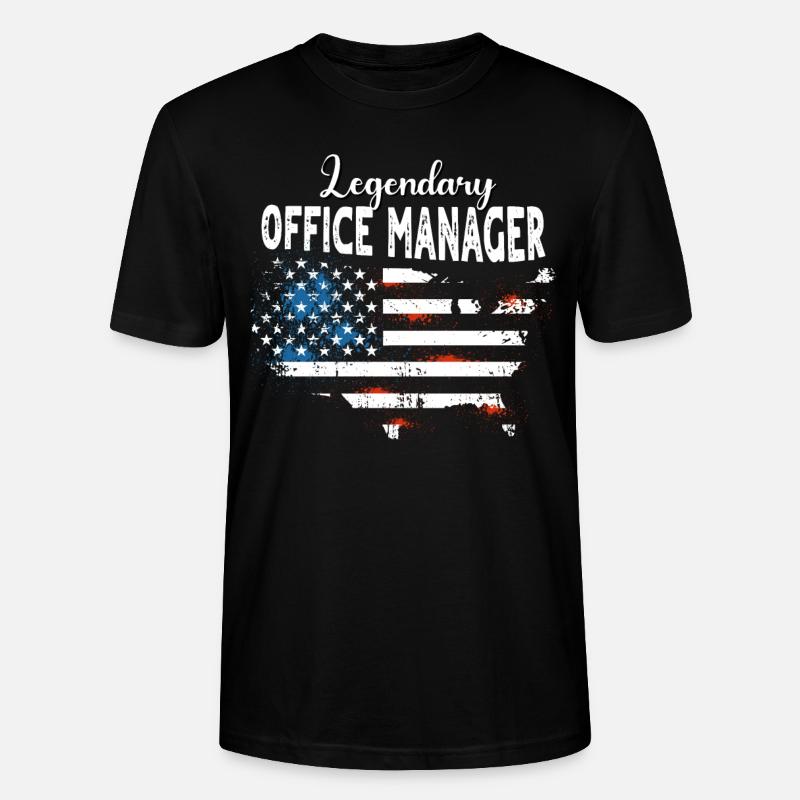 Büro Manager US - Stanley/Stella Unisex Bio-T-Shirt CRAFTER - Schwarz