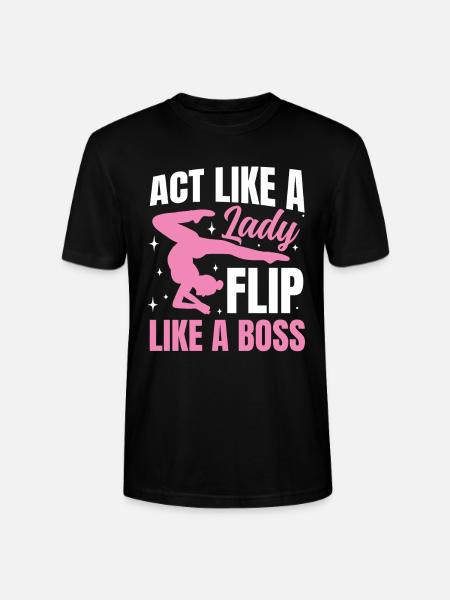 Act Like a Lady Flip - Stanley/Stella Unisex Bio-T-Shirt CRAFTER - Schwarz