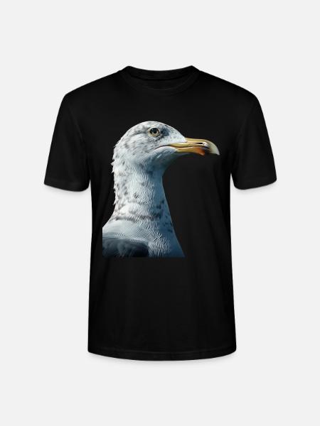 Gull - Stanley/Stella CRAFTER Unisex Organic T-Shirt - black