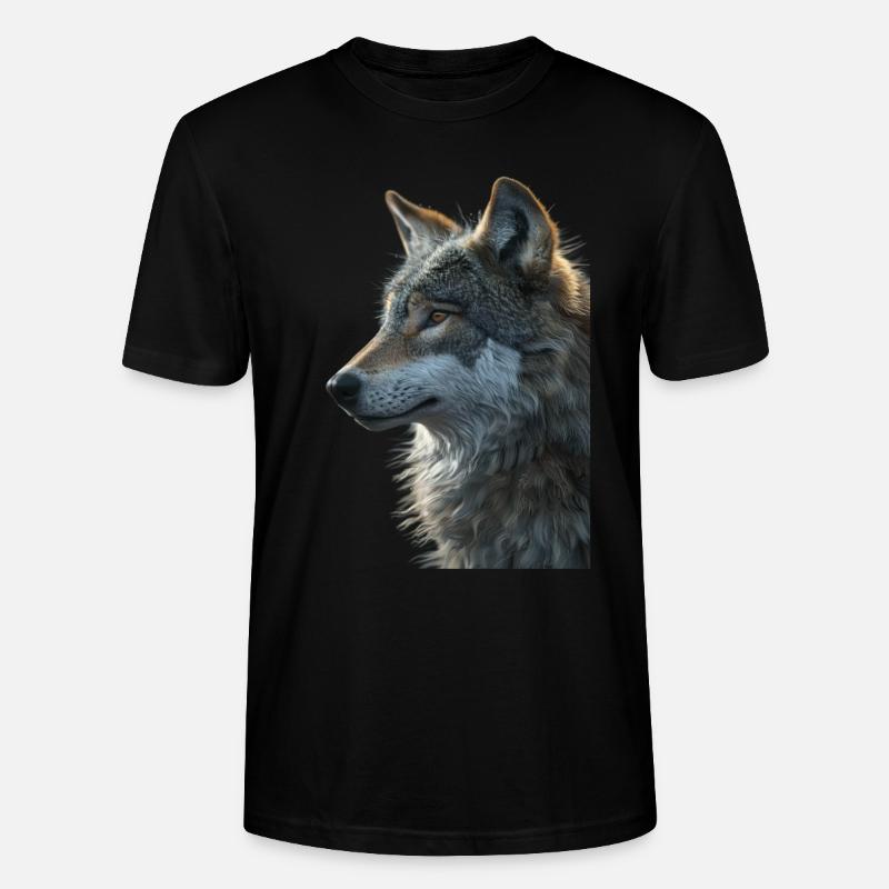 Wolf - Stanley/Stella Unisex Bio-T-Shirt CRAFTER - Schwarz