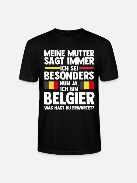 Belgian Belgian Belgium - Stanley/Stella CRAFTER Unisex Organic T-Shirt - black