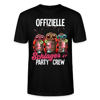Schlager - Stanley/Stella Unisex Bio-T-Shirt CRAFTER - Schwarz - Vorne - Alina (178cm) & Michal (187cm)