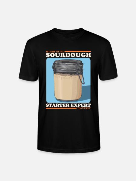 Sauerteig Starter Experte Geschenk - Stanley/Stella Unisex Bio-T-Shirt CRAFTER - Schwarz