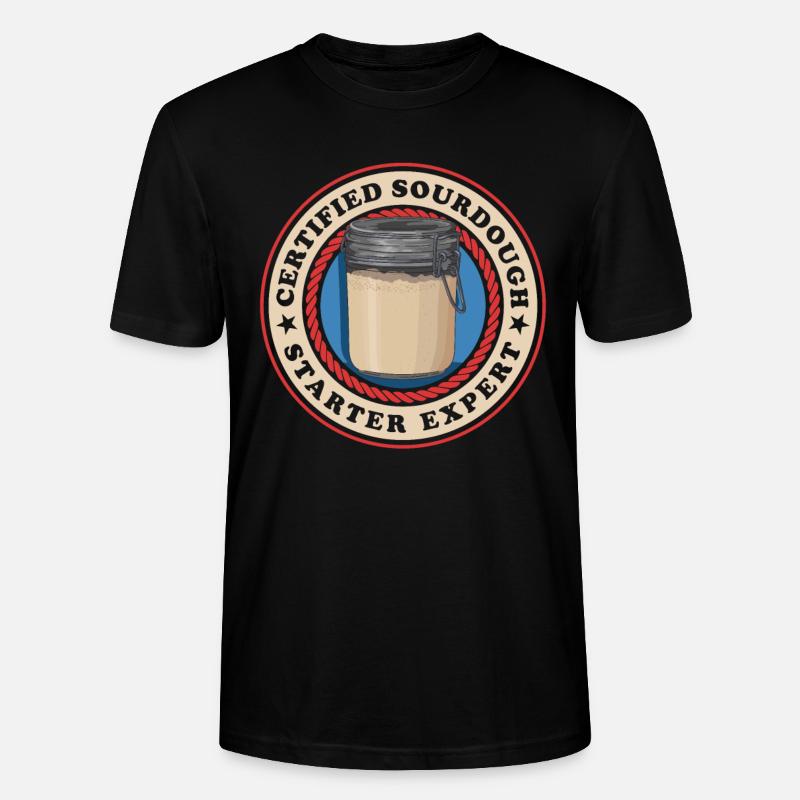 Sauerteig Starter Experte Sauerteigbrot Geschenk - Stanley/Stella Unisex Bio-T-Shirt CRAFTER - Schwarz