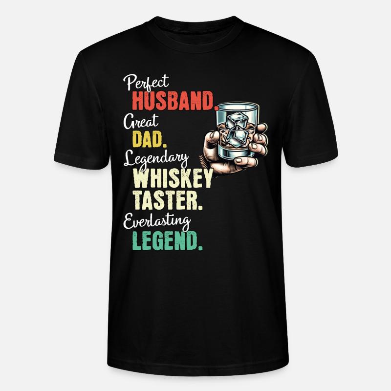 Whiskey Trinker Papa - Stanley/Stella Unisex Bio-T-Shirt CRAFTER - Schwarz