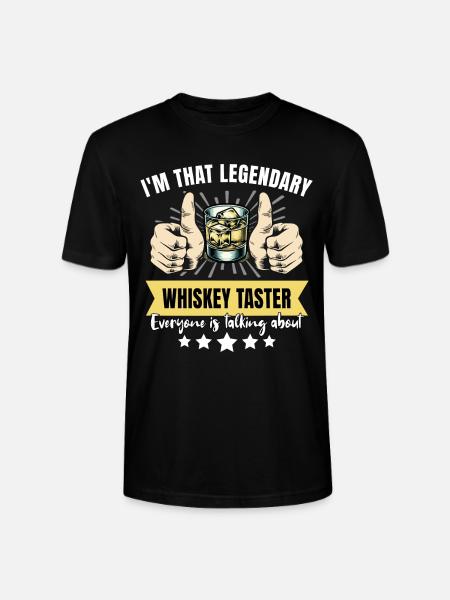 Legendary whiskey drinker - Stanley/Stella CRAFTER Unisex Organic T-Shirt - black