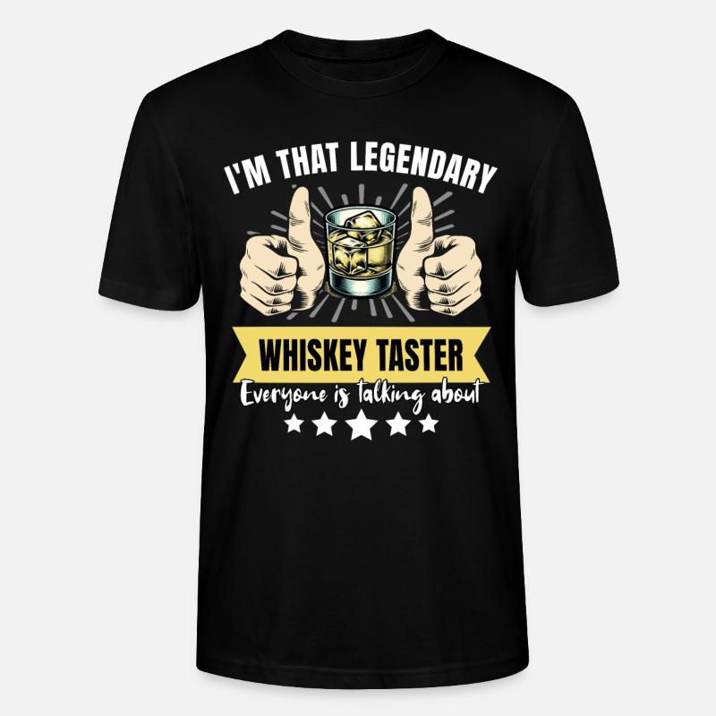 Legendary whiskey drinker - Stanley/Stella CRAFTER Unisex Organic T-Shirt - black