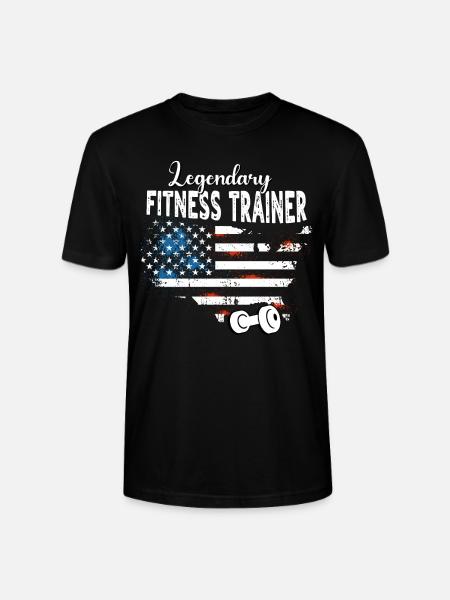 Fitnesstrainer US - Stanley/Stella Unisex Bio-T-Shirt CRAFTER - Schwarz