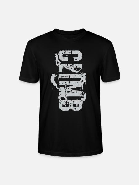 Bouldern, Klettern, Freiklettern Chameleon Boulder - Stanley/Stella Unisex Bio-T-Shirt CRAFTER - Schwarz