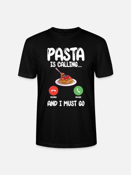 Pasta Lover Gifts - Stanley/Stella CRAFTER Unisex Organic T-Shirt - black