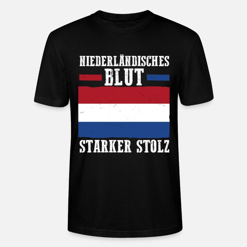 Pays-Bas Pays-Bas Pays-Bas - T-shirt bio CRAFTER Stanley Stella Unisexe - noir