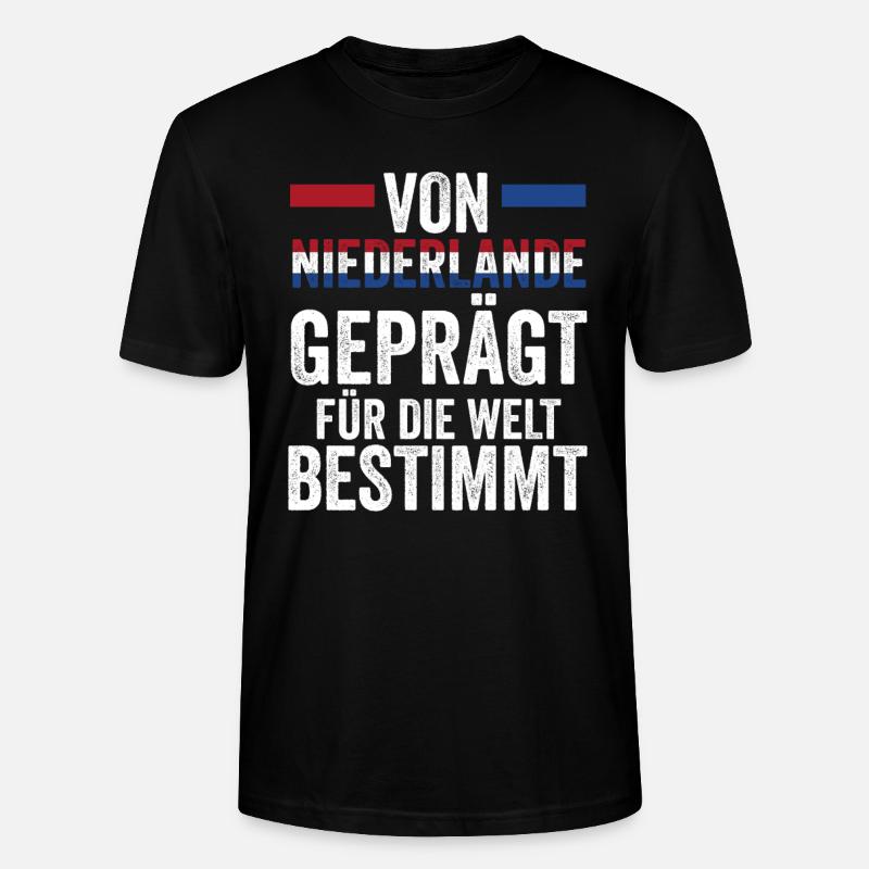 Pays-Bas Pays-Bas Pays-Bas - T-shirt bio CRAFTER Stanley Stella Unisexe - noir