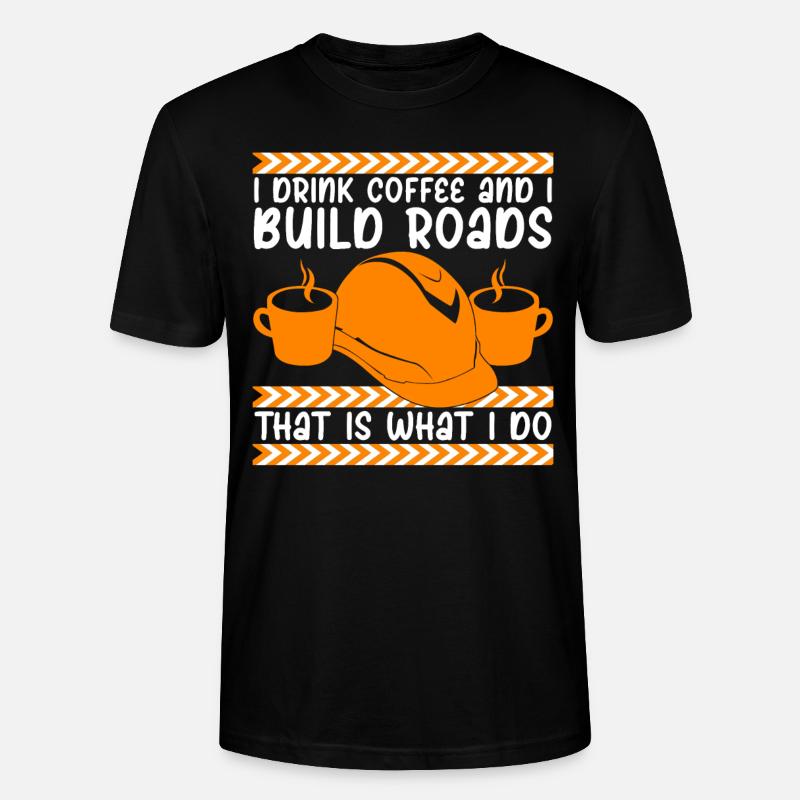 Roadmaker Road Keeper Roadbuilder - Stanley/Stella Unisex Bio-T-Shirt CRAFTER - Schwarz