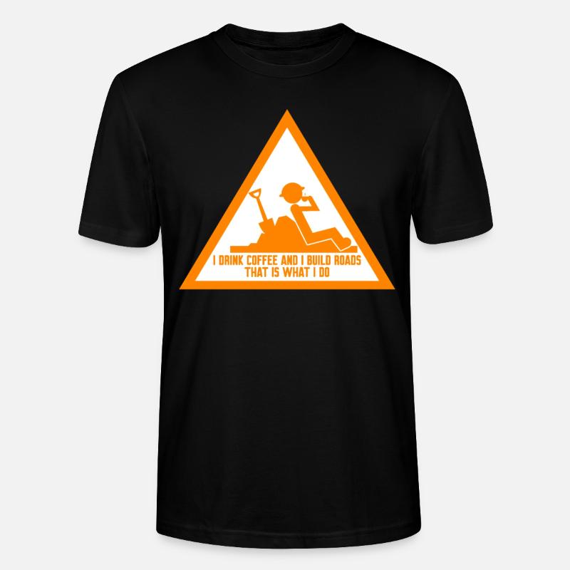 Road Keeper Roadbuilder Roadmaker - T-shirt bio CRAFTER Stanley Stella Unisexe - noir