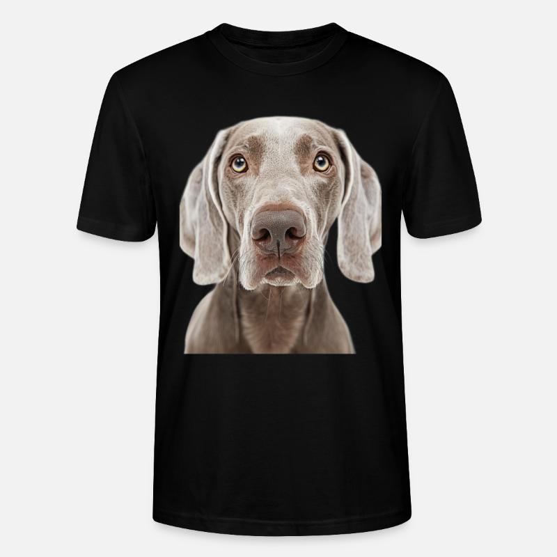 Weimaraner - Stanley/Stella Unisex Bio-T-Shirt CRAFTER - Schwarz