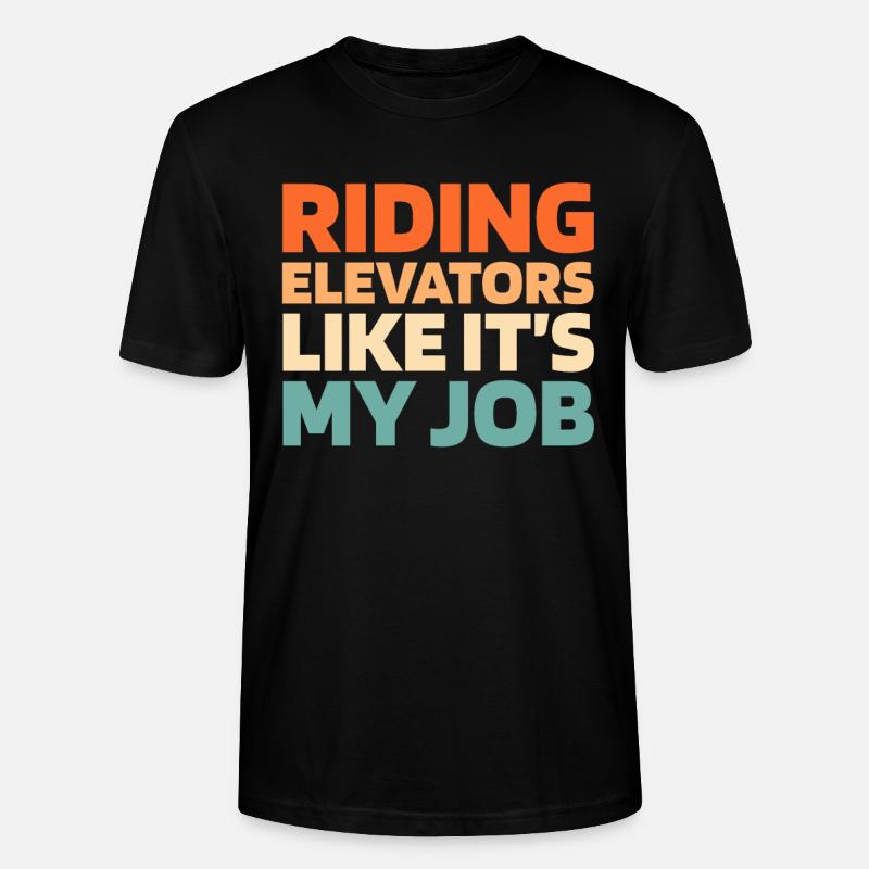 Elevator Elevator - Stanley/Stella CRAFTER Unisex Organic T-Shirt - black