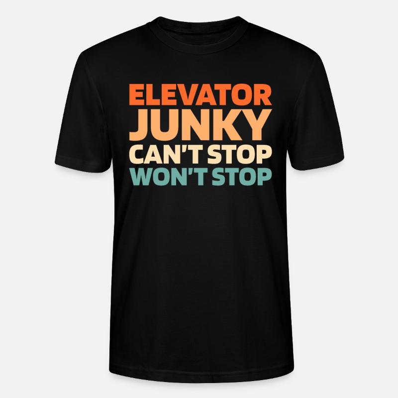 Elevator Elevator - Stanley/Stella CRAFTER Unisex Organic T-Shirt - black