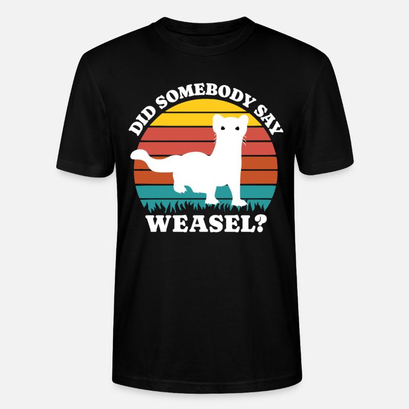 Wiesel - Stanley/Stella Unisex Bio-T-Shirt CRAFTER - Schwarz