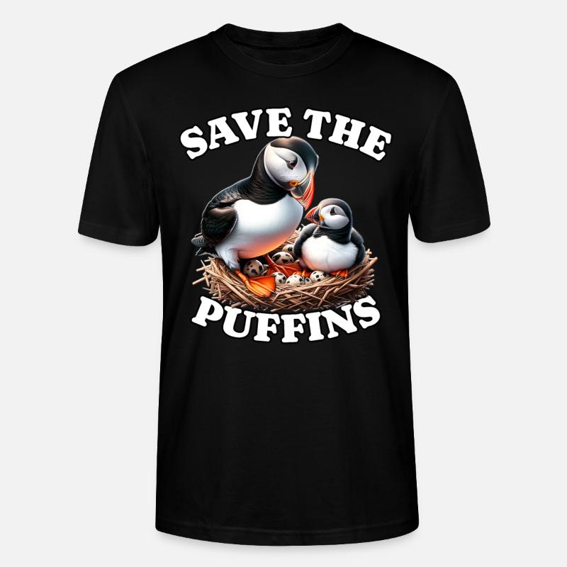 Macareux de la Save - T-shirt bio CRAFTER Stanley Stella Unisexe - noir