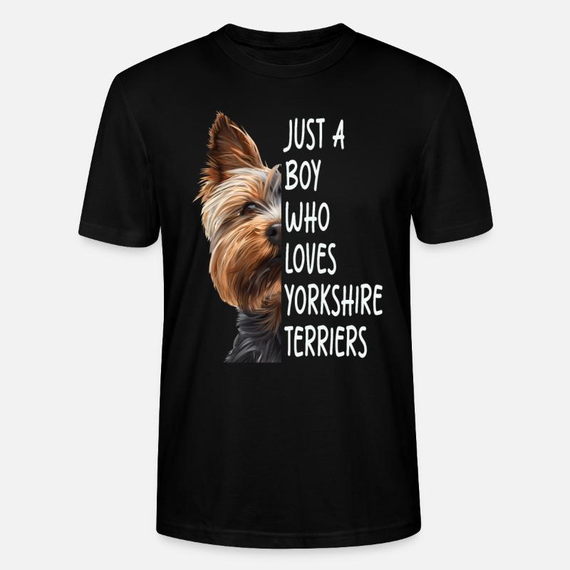 Yorkshire-Terrier - Stanley/Stella Unisex Bio-T-Shirt CRAFTER - Schwarz