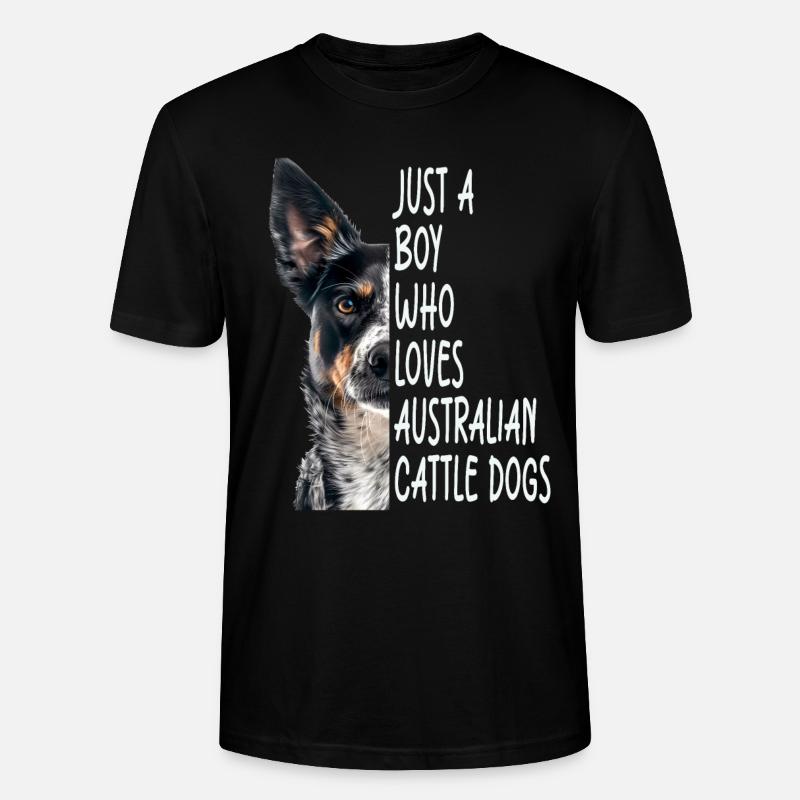 Bouvier australien - T-shirt bio CRAFTER Stanley Stella Unisexe - noir