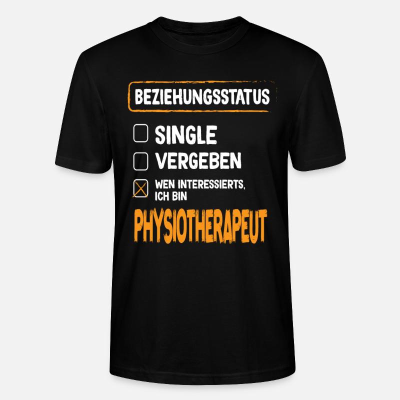 Kinésithérapeute Statut relationnel Physiothérapie - T-shirt bio CRAFTER Stanley Stella Unisexe - noir