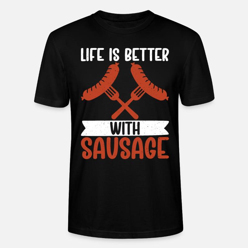 Sausage Lover - Stanley/Stella Unisex Bio-T-Shirt CRAFTER - Schwarz