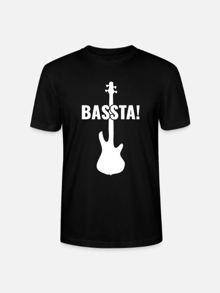 Bassta! - Lustiger Bassist - Stanley/Stella Unisex Bio-T-Shirt CRAFTER - Schwarz