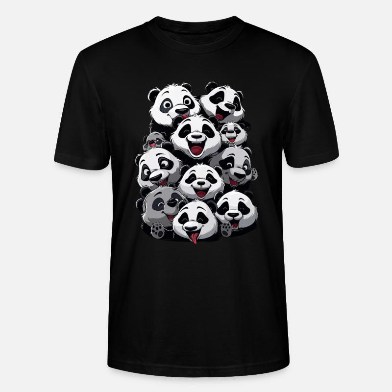 Panda - Stanley/Stella Unisex Bio-T-Shirt CRAFTER - Schwarz