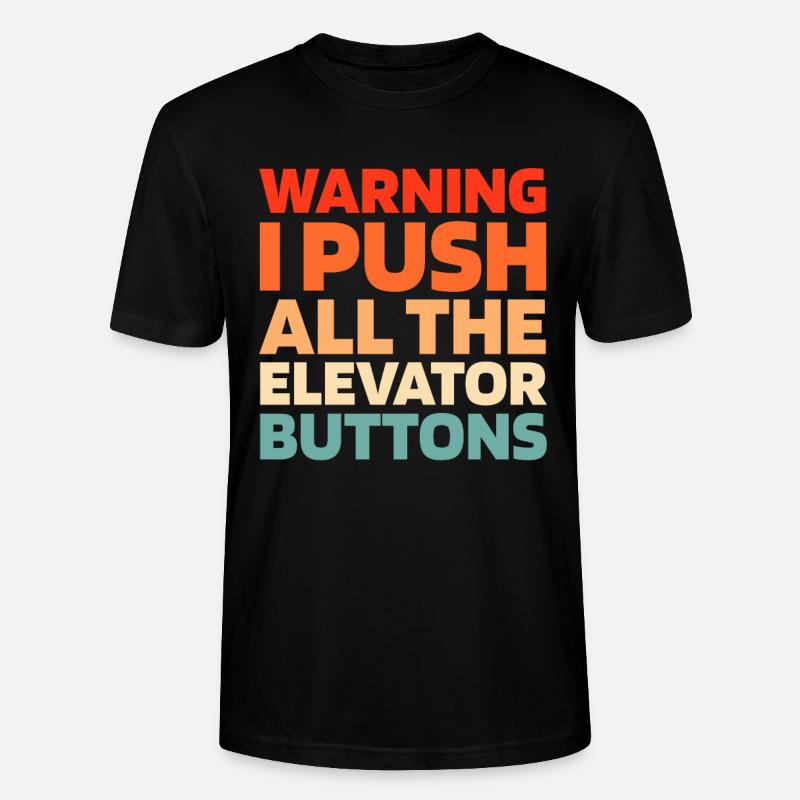 Elevator Elevator - Stanley/Stella CRAFTER Unisex Organic T-Shirt - black