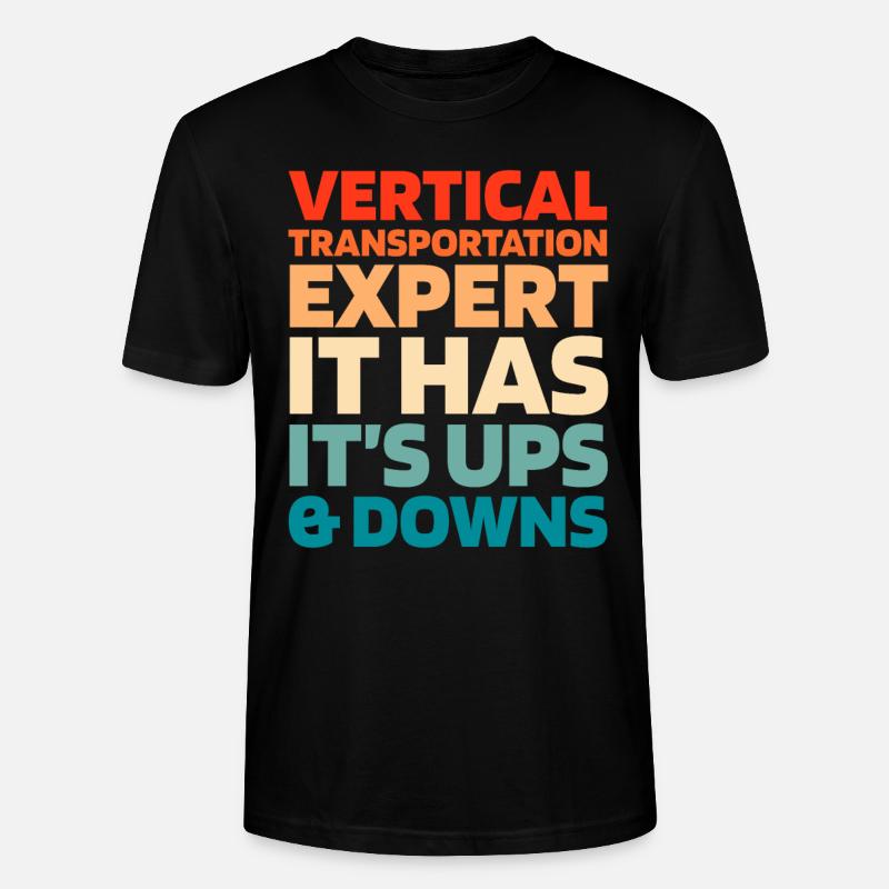 Elevator Elevator - Stanley/Stella CRAFTER Unisex Organic T-Shirt - black