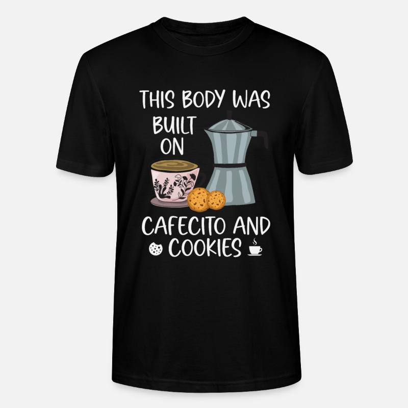 Cafecito - Stanley/Stella Unisex Bio-T-Shirt CRAFTER - Schwarz