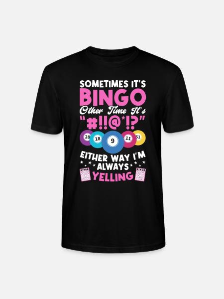 Funny Bingo Player tee. - Stanley/Stella Unisex Bio-T-Shirt CRAFTER - Schwarz