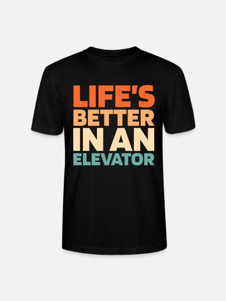 Elevator Elevator - Stanley/Stella CRAFTER Unisex Organic T-Shirt - black