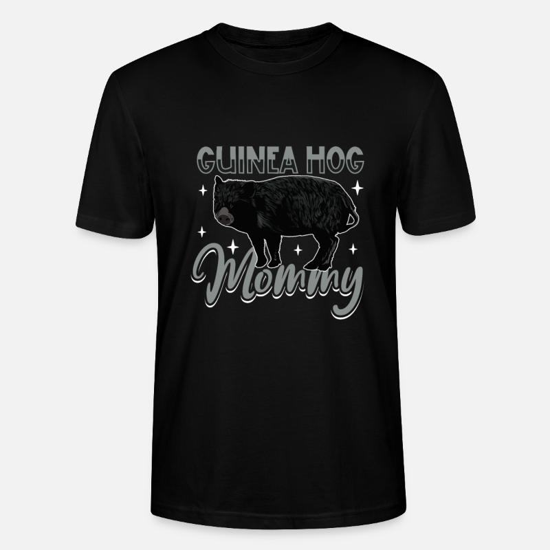 Guinea Hog Mama - Stanley/Stella Unisex Bio-T-Shirt CRAFTER - Schwarz