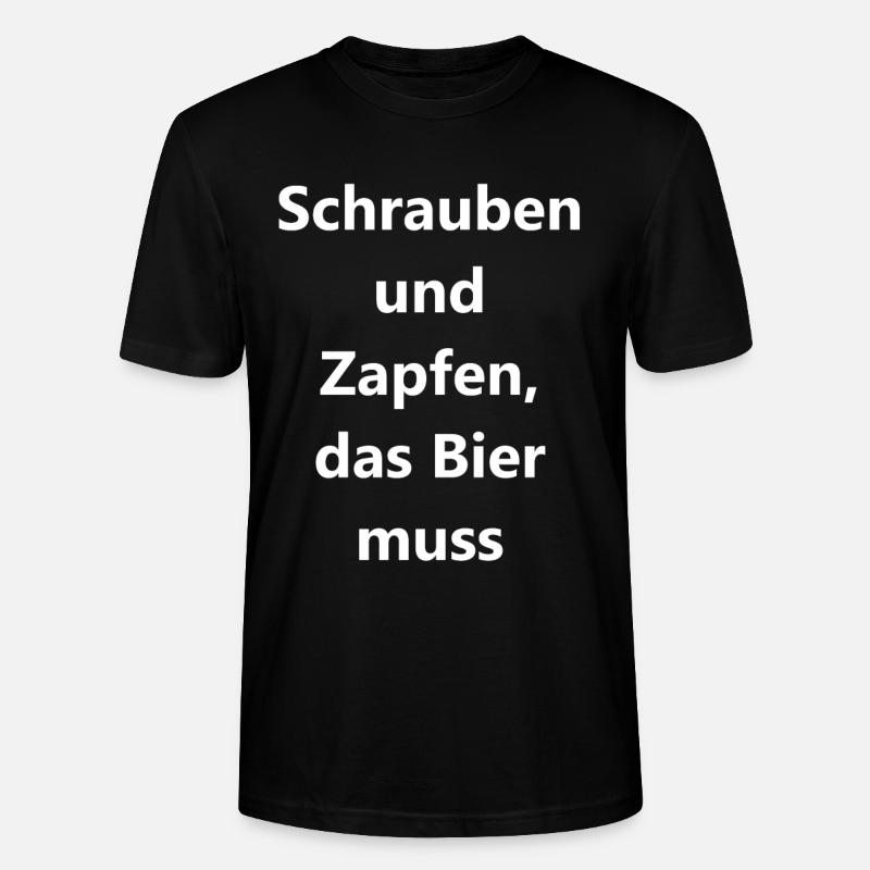 Personalized Workshop Gift - Stanley/Stella CRAFTER Unisex Organic T-Shirt - black