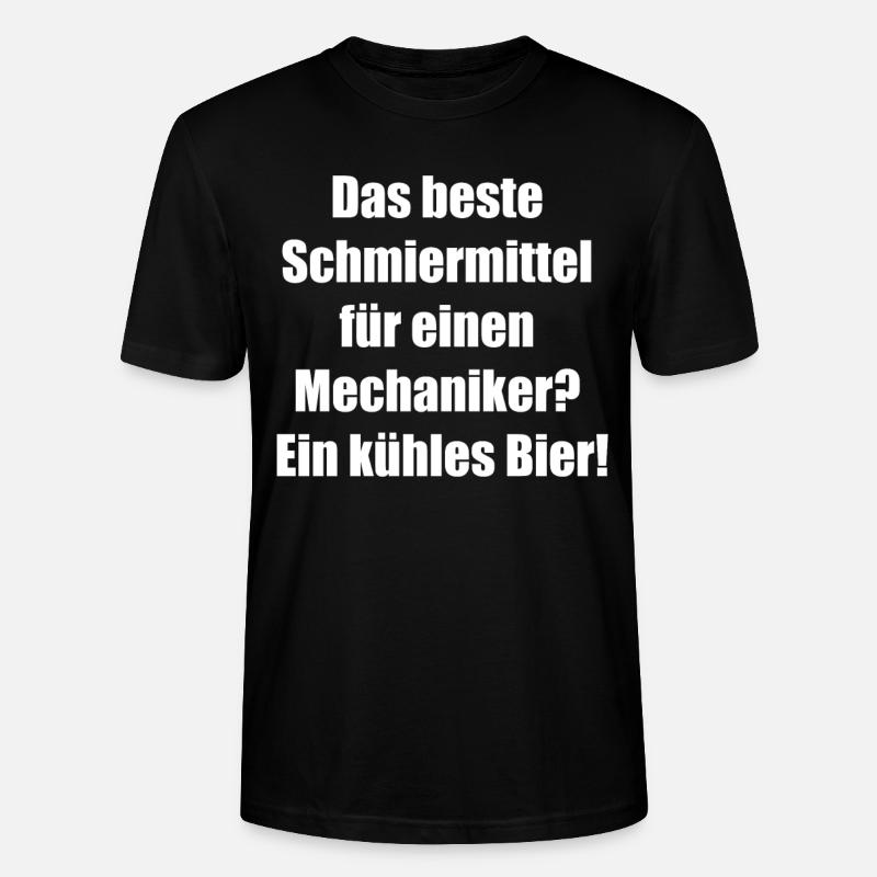 Bière et clé à molette - T-shirt bio CRAFTER Stanley Stella Unisexe - noir