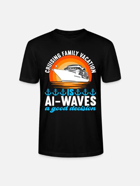 Croisière Vacances Bateau de croisière - T-shirt bio CRAFTER Stanley Stella Unisexe - noir