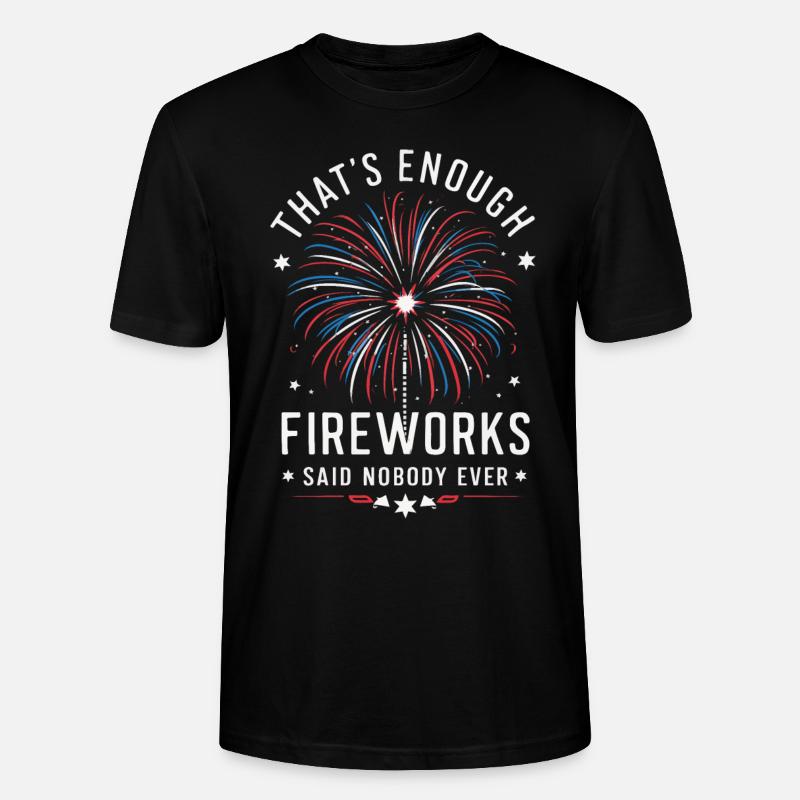 Pyrotechnie Feux d’artifice Pyrotechnie - T-shirt bio CRAFTER Stanley Stella Unisexe - noir