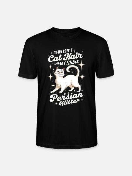 Katze Perser Geschenk - Stanley/Stella Unisex Bio-T-Shirt CRAFTER - Schwarz