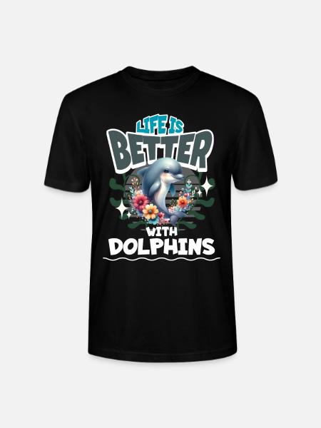 Delfin - Stanley/Stella Unisex Bio-T-Shirt CRAFTER - Schwarz