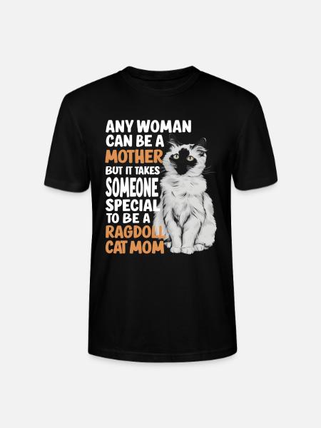 Katze Ragdoll Geschenk - Stanley/Stella Unisex Bio-T-Shirt CRAFTER - Schwarz