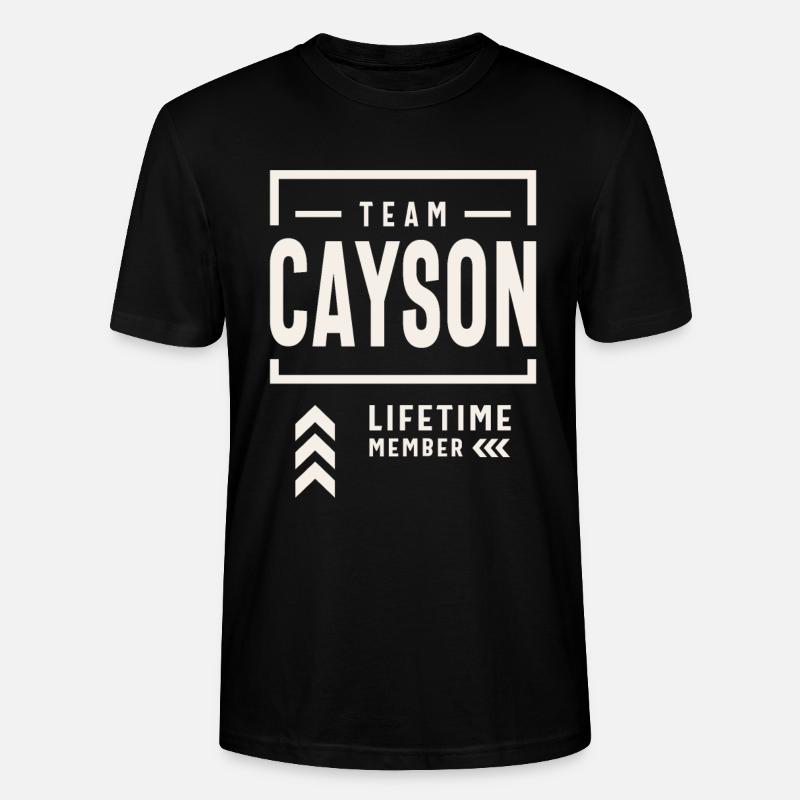 Membre à vie de l’équipe Cayson Funny Name Cayson - T-shirt bio CRAFTER Stanley Stella Unisexe - noir