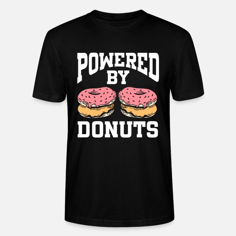 Powered By Donuts - Stanley/Stella Unisex Bio-T-Shirt CRAFTER - Schwarz
