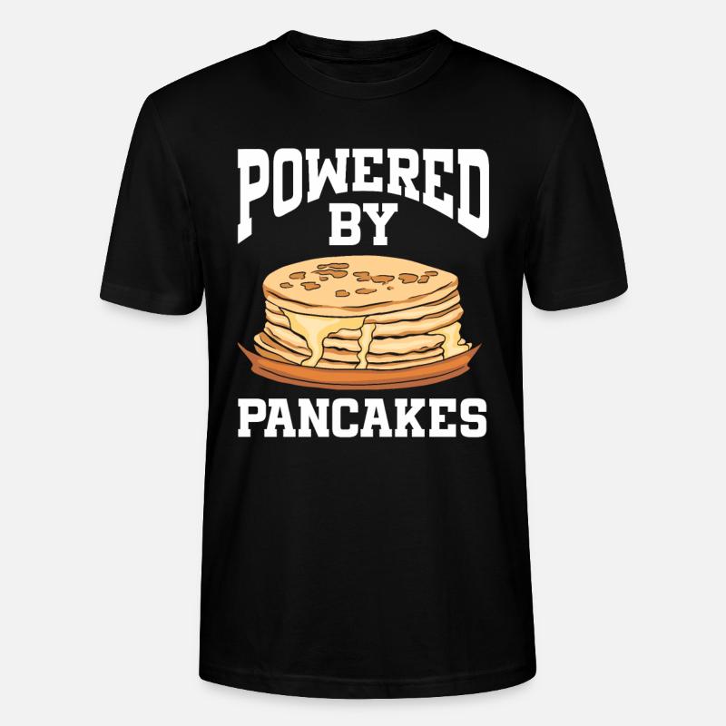 Powered By Pancakes - Stanley/Stella Unisex Bio-T-Shirt CRAFTER - Schwarz