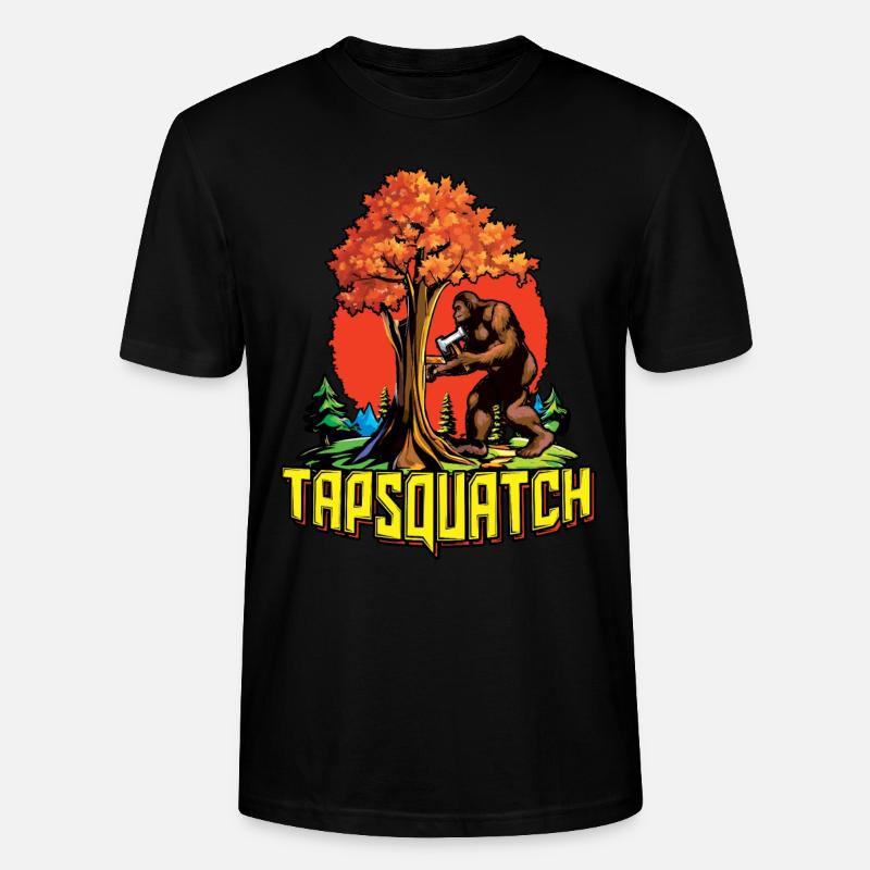 Tapsquatch Tapping Érable Feuille d’érable - T-shirt bio CRAFTER Stanley Stella Unisexe - noir