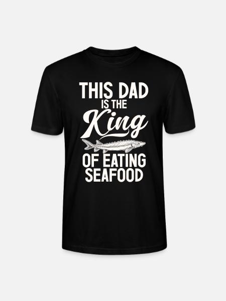 Seafood Lover Gift - Stanley/Stella CRAFTER Unisex Organic T-Shirt - black