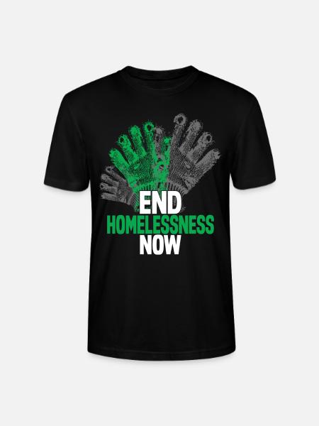 Homeless Awareness - Stanley/Stella Unisex Bio-T-Shirt CRAFTER - Schwarz