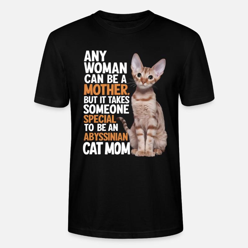 Katze Abessinier Geschenk - Stanley/Stella Unisex Bio-T-Shirt CRAFTER - Schwarz